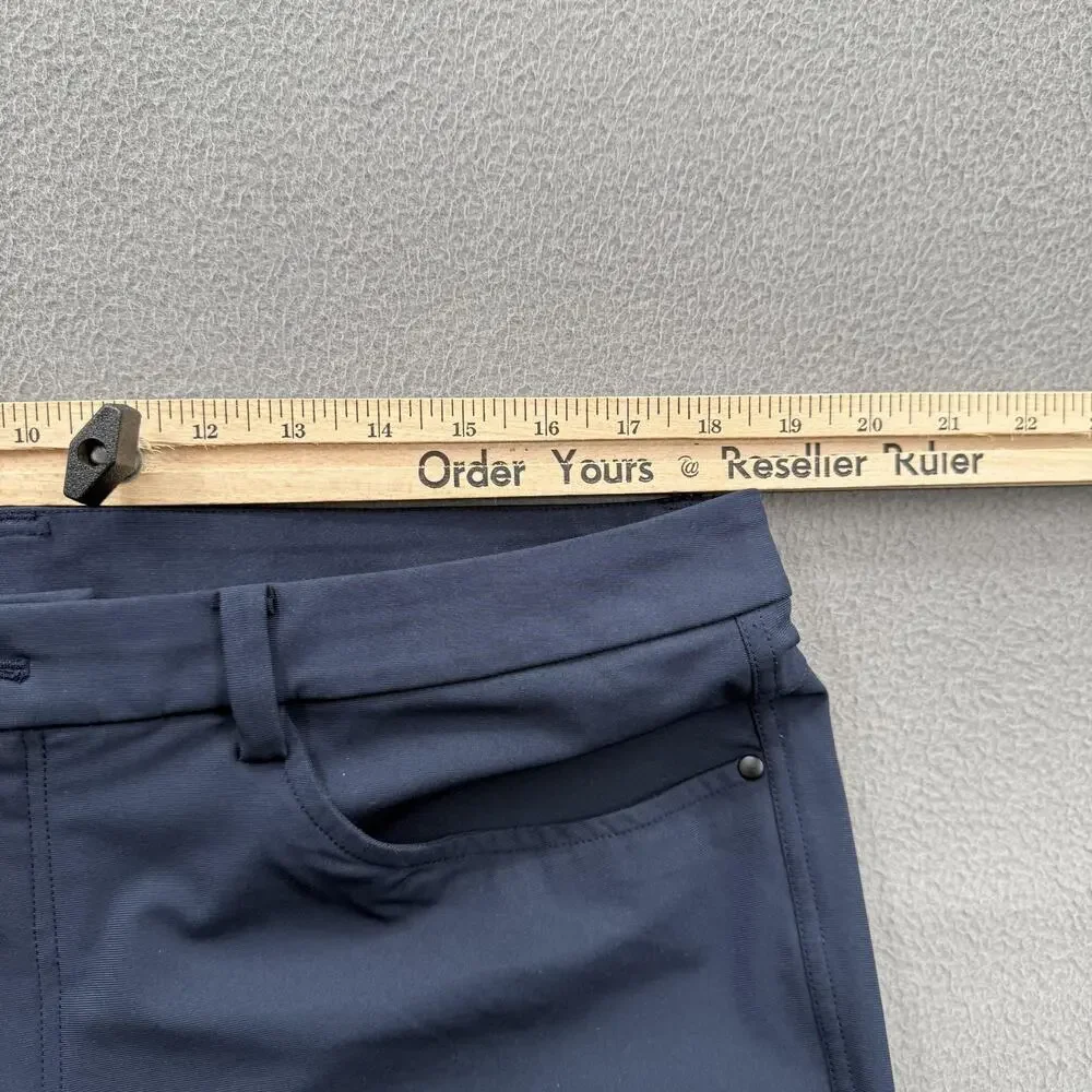 Lululemon Pants Mens 36 (Fits 37/29) Blue‎ Chino Straight Leg Stretch 5 Pocket